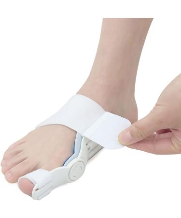 Alinzo Bunion Splint (2PCs) - Orthopedic Bunion Corrector for Men & Women | Big Toe Straightener for Hallux Valgus - Day & Overnight Support (White) - Buy Online on GoSupps.com