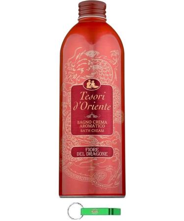 Tesori d'Oriente Bagno Crema Fiore del Dragon Lot de 12 bains moussants fleurs blanches nettoient la peau et nourrissent et hydratent 500 ml + porte-cl s Beni Culinari