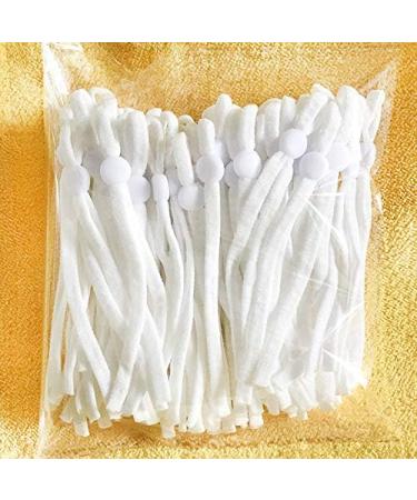 Adjustable Elastic Bands for DIY Mask Making - 100PCS White - Buy Online on GoSupps.com