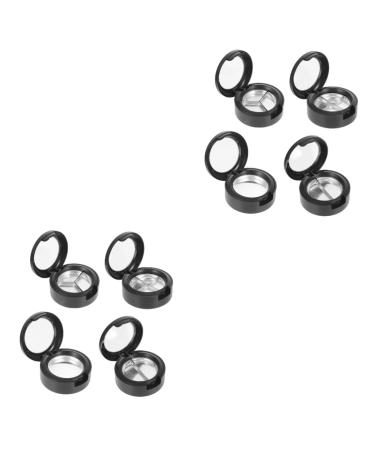 FOYTOKI 8 Pcs Eye Shadow Box Eyeshadow Pallets Makeup Palette Eyeshadow Eye Shadow Pallets Black Plastic