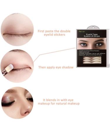 Jeanssar 4MM Eyelid Tape Invisible One-sided Sticky Eyelid lift Strips Breathabe Eyelid Correction Stripers Instant Eye lid Lift Without Surgery for Hooded Uneven Mono-eyelids 4MM One-sided Sticky Black - Buy Online on GoSupps.com