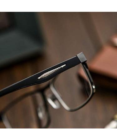 EgBert Fashion Black Nearsighted Glasses - Metal Full Frame Myopia Glasses -1.5 | Stylish Comfortable International Shipping - Buy Online on GoSupps.com