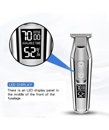 Pro Hair Clipper Professional Hair Clipper Adjustable Speed LED LCD Digital Carving USB Rechargeable Men Beard Trimmer Hairstyle Pusher - Buy Online on GoSupps.com