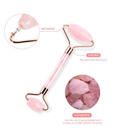 NEUTRIHERBS Jade Gua Sha & Face Roller & Vitamin C Serum Facial Tool Set(3 in 1 Kit) Home Face Massager for Wrinkle Fine Line Puffiness Firm Smooth Relax Skin -- Pink - Buy Online on GoSupps.com