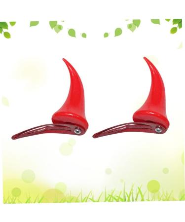 minkissy 6 Pairs Devil Horns Hair Clips Horns Clips Halloween Horns Clips Halloween Devil Hair Clips Halloween Party Favors Halloween Costume Accessories Hairpins Ear Child - Buy Online on GoSupps.com