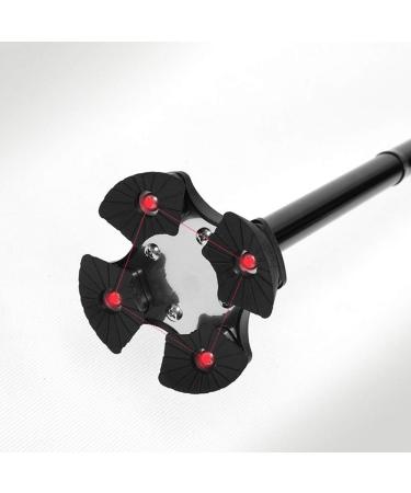 4 Point Cane Tip Folding Crutches Elderly Four-Foot Crutches Thickened with Light Cane Telescopic Elderly Crutches (Black 83) Selfless dedication - Buy Online on GoSupps.com