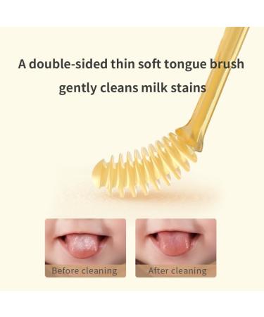 Baby Toothbrush Set - Silicone Infant Oral Care for 0-18M | 360 Toddler Teeth & Tongue Cleaner | Includes Teether Finger Toothbrush & Cup - Buy Online on GoSupps.com