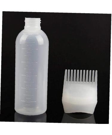 1PC Root Comb Applicator Bottle Hair Coloring Dye And Scalp TreaMalet Essential Salon Hair Cleansing Bottle 4 Ounce With Graduated Scale(White) - Buy Online on GoSupps.com