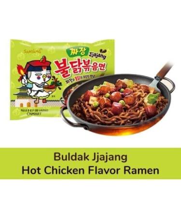Samyang Jjajang (Korean Black Bean Sauce) Hot Chicken Flavour Ramen Noodle Halal (Pack of 5) by CNMART 140 g (Pack of 5) - Buy Online on GoSupps.com