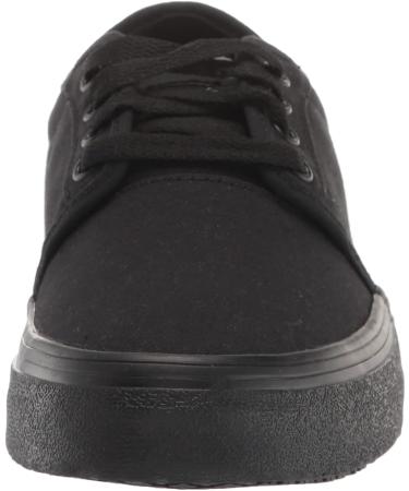 Shoes for Crews Merlin Slip Resistant Food Service Work Sneakers - Unisex Black Canvas - Size 12 Women/10.5 Men - Buy Online on GoSupps.com