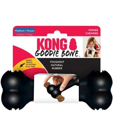 KONG Extreme Goodie Bone for Large Power Chewers - Durable Rubber Dog Bone in Black - Buy Online on GoSupps.com
