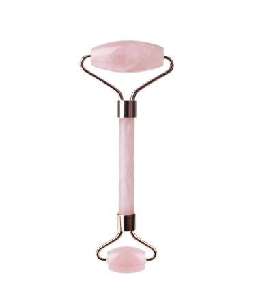Envie Pink Rose Quartz Face Roller Massage Tool for Anti-ageing Skin Care Reducing Eye Puffiness & Facial Sculpting