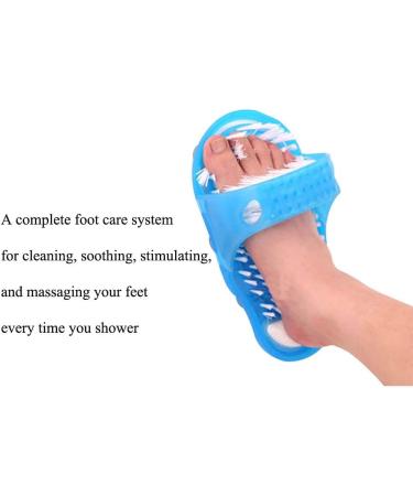 Messar Bathroom Shower Foot Brush - Bristle Slipper Washer and Massager for Easy and Convenient Foot Cleaning - Buy Online on GoSupps.com