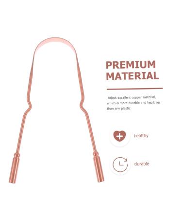 Buy 1 Set Copper Coating Brush & Scraper - Reusable Oral Care Cleaning Tool for Adults & Kids - International Shipping Available - Buy Online on GoSupps.com