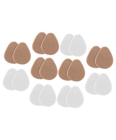 FOMIYES 10 Pairs Forefoot Pad Women Metatarsal Pad Foot Cushions for High Heels Forefeet Pads Metatarsal Pads Mens Foot Pads Ladies Heels Foot Cushion Pads Fudge Women's Thicken Felt Assorted Color 7X6X0.5CM
