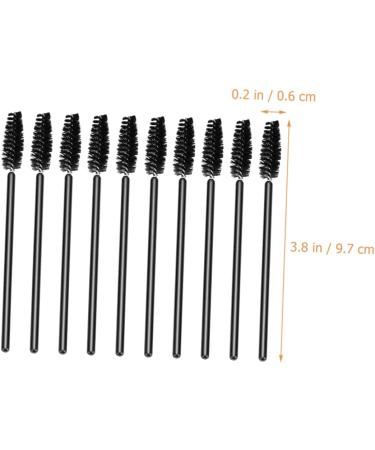 NOLITOY 200 Pcs Elbow Mascara Brush Lash Mascara Lash Accessories False Plastic Make up Eyelash Tool Travel 9.7x0.6cmx4pcs Blackx4pcs - Buy Online on GoSupps.com