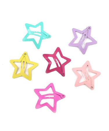 Star Snap Hair Clips Cute Metal Non Slip Hair Clips Small Metal Hair Clips for Women Fine Hair Hair Accessories for Girls Hair Styling(Pack of 30)
