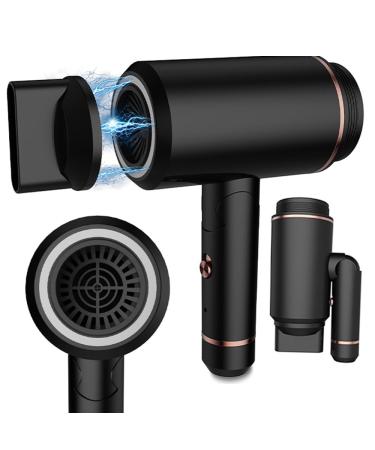 Cordless Hair Dryer Foldable Handle Travel Blow Dryer 400W Low-Heat Rechargeable Hair Dryer Lightweight Mini Hair Dryer for Women Kids