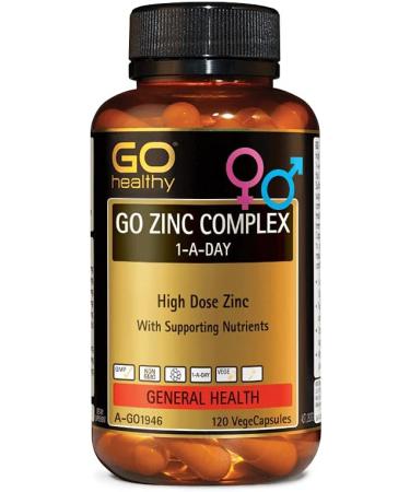 GO Healthy Zinc Complex 1-a-Day 120 Vege Capsules - Immune Support and Wellness - Buy Online on GoSupps.com
