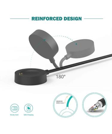 TUSITA Charger Compatible with Gen 6 Gen 5 Garrett Hr/Carlyle/Julianna Gen 4 Explorist HR/Venture HR/Sport  Gen 5E  Michael Kors Access  Skagen falster 2 Misfit Vapor 2-Smartwatch Accessories [2-Pack] - Buy Online on GoSupps.com