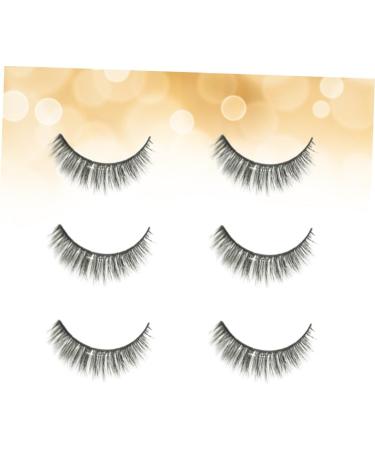 minkissy 3 Pair Fake Lashes False Eyelash Fake Eyelash Make up 3d Eyelashes - Buy Online on GoSupps.com