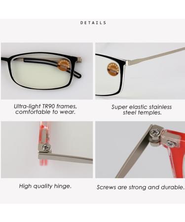 Ultra-Thin Blue Light Blocking Reading Glasses | Portable Flat Folding 1.5x Readers for Men & Women with Protective Case - Buy Worldwide - Buy Online on GoSupps.com