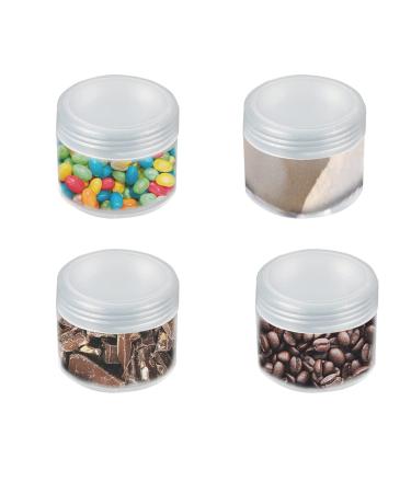 Liujzzi 20-Piece Travel Cosmetic Container Set | Glass Pots with Clear Lids for Creams Samples & Makeup Storage (5g 10g 15g 20g) - Buy Online on GoSupps.com