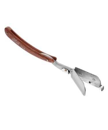 Beavorty 2st razor wood eyebrow form tool eyebrow care scissors mustodle cutters face hair splitter handle barber man stainless steel combo plates shave