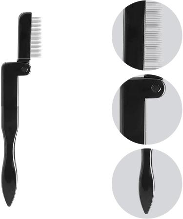 Stainless Steel Folding Eyelash Comb & Eyebrow Grooming Brush - Portable Makeup Tool for Women & Girls - Buy Online on GoSupps.com