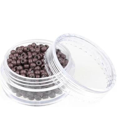 200Pcs Nano Rings Silicone Lined 3mm Hair Extension Beads - Light Brown (200PCS, #11) | Kullke - Buy Online on GoSupps.com