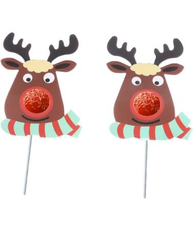  ABOOFAN ABOOFAN 75 Pieces Lollipop Card Decoration Card Lollipop Paper Christmas Message Card Christmas Lollipop Reindeer Candy Holder Chocolate - Buy Online on GoSupps.com