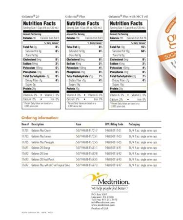 Gelatein 20 Fruit Punch: 20 grams of protein. Sugar free. Ideal for clear liquid diets swallowing difficulties bariatric dialysis and oncology. Great pre or post-workout snack. (12 pack) - Buy Online on GoSupps.com