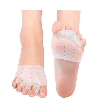 Comfortable Gel Toe Separators & Bunion Corrector with Metatarsal Pads and Forefoot Cushion for Callus Prevention - Get Relief with Proven Gel Material and Cushioned Support