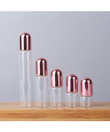 JIHUOO 10pcs Empty Roll on Bottles - Refillable Glass Essential Oil Roller Bottles 3ml for Travel & DIY - Buy Online on GoSupps.com