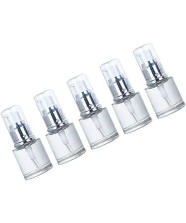 Hemoton 5pcs 20ml Mini Glass Pump Bottles - Refillable Perfume & Essential Oil Dispenser for Travel & Home (Silver) - International Shipping Available - Buy Online on GoSupps.com