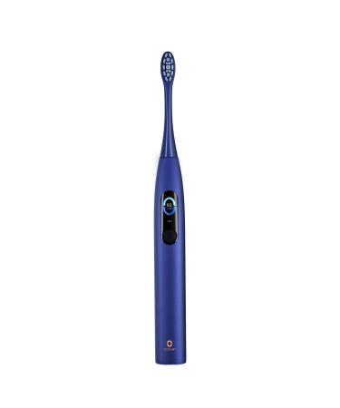Oclean X Pro Smart Electric Toothbrush 3 Modes with Whitening Quick Charge for 30 Days Anti-Mould Design IPX7 Blue Blue 1 count (Pack of 1) Toothbrush