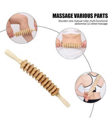 Premium Hovceh Wooden Massage Roller & Scooter - Anti-Cellulite Maderotherapy Set for Deep Tissue Relief - Buy Online on GoSupps.com