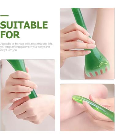 Beavorty 3pi ces Peigne De Massage R sine Pour Accessoires De Massage De T te Pour D tente Et Circulation Sanguine Vert Jaune Rose - Buy Online on GoSupps.com