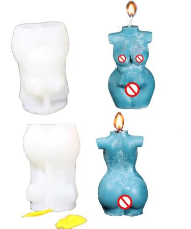 LOVE'N KISS Woman Silicone Body Wax Candle Molds - 3D Thick Female Figure for DIY Soap, Candle, Chocolate, Resin Art - Buy Online on GoSupps.com
