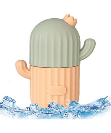 Neflum Cactus Ice Roller & GUA-SHA Facial Tools | Beauty Skin Care | Cryotherapy for Swelling Relief | Food-Safe Silicone | Beige/Blue - Buy Online on GoSupps.com