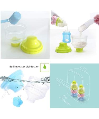 Portable 3-Layer Formula Dispenser for Travel & Outdoor Activities - Milk Powder & Snack Storage Container for Nighttime Nursing - Buy Online on GoSupps.com