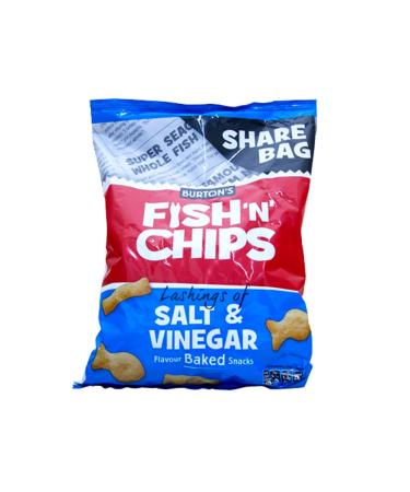Chips Crisps Bags Collections - Deliciously light & Crispy Chips Bags (Fish N Chips Salt & Vinegar Chips 250g 4 Packs)
