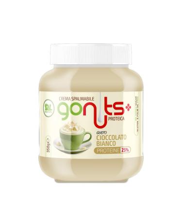 Daily Life Gonuts WhitePassion - Spreadable Cream - With 25% Whey Protein No Palm Oil or Added Sugars - 350g