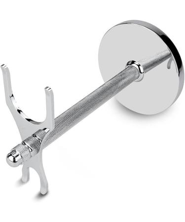 NeaxgeandX Stainless Steel Shaving Brush Stand - Lightweight Silver Holder for Men - 3 Pack Set (Style 1) | Durable & Fashionable - Buy Online on GoSupps.com