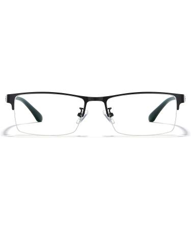 Cyxus Blue Light Glasses for Men - UV Blocking Gaming Eyeglasses with Crystal Lens Rimless Design | Tr90 Black Frame - Buy Online on GoSupps.com