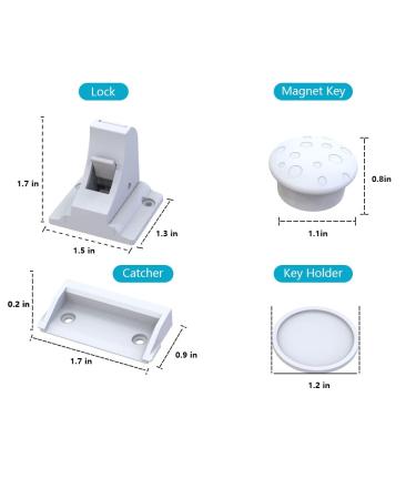 32 Magnetic Cabinet Locks & 6 Keys - Baby Safety Locks with 3M Glue - Easy Installation in 1 Minute - Buy Online on GoSupps.com