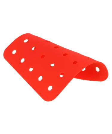Alipis 1pc Air Fryer Pad Airfryer Air Fryer Parchment Paper Silicone Air Fryer Liner Baking Mat Food Grade 19X19X0.2cm Red