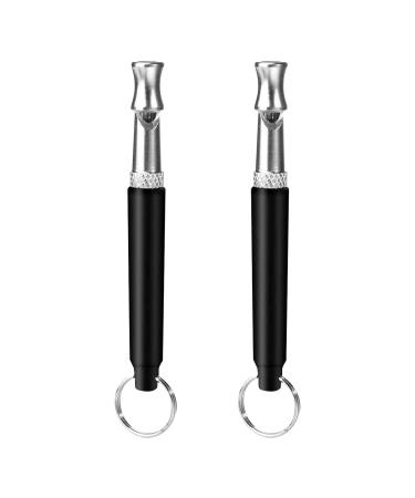 Gheart dog whistle professional ultrasound pipe dog pipe high frequency silently for modern dog education 2 pieces (black) - Buy Online on GoSupps.com