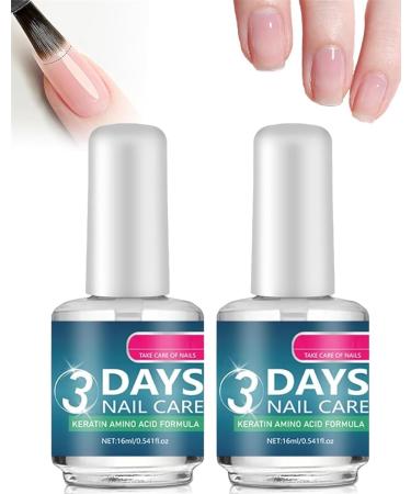Soin des ongles 3 jours huile de soin des ongles la k ratine et aux acides amin s 16 ml. Application facile. Soin fortifiant et nourrissant quotidien. 2pcs
