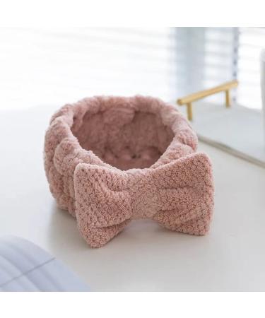 3 Pack Spa Headband for Women - Face Washing Makeup Hair Holder - Bowtie Beauty Band in White Pink Gray - Buy Online on GoSupps.com